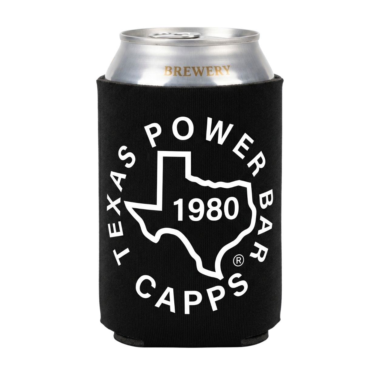 Texas Power Bar Drink Koozie | USA Made Barbells Since 1980
