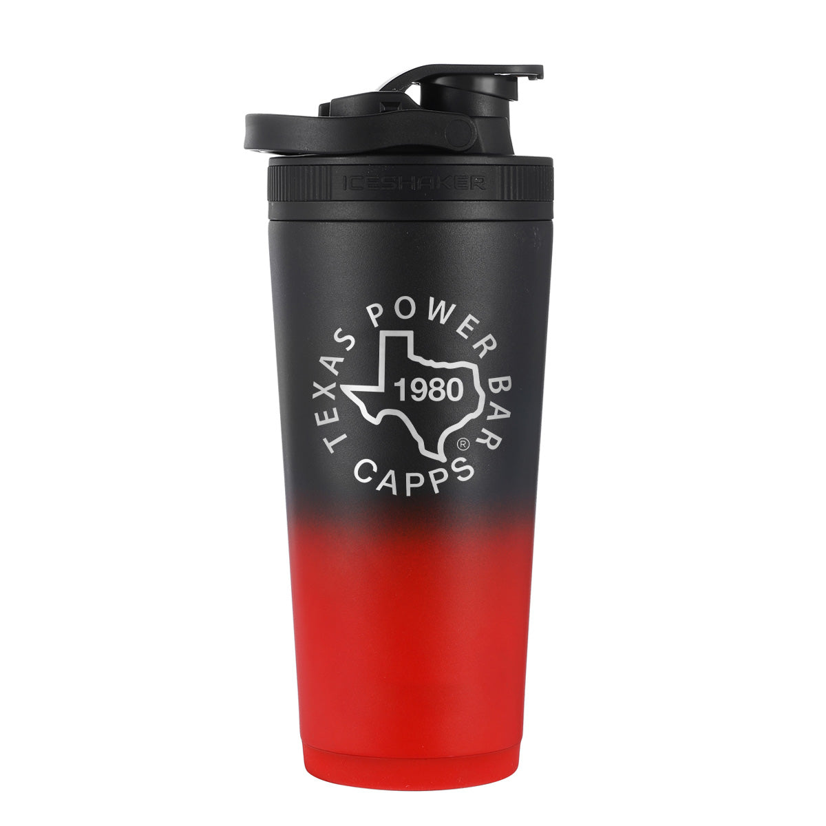 Red/Black Fade 26oz Ice Shaker
