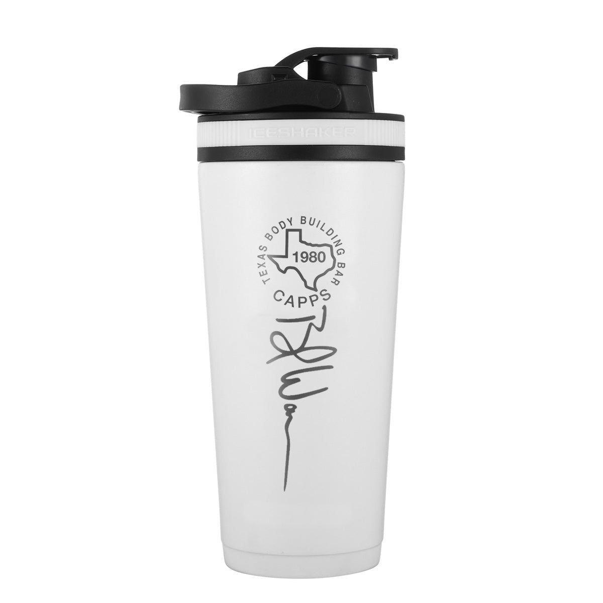 White 26oz Ice Shaker - Branch Warren Edition