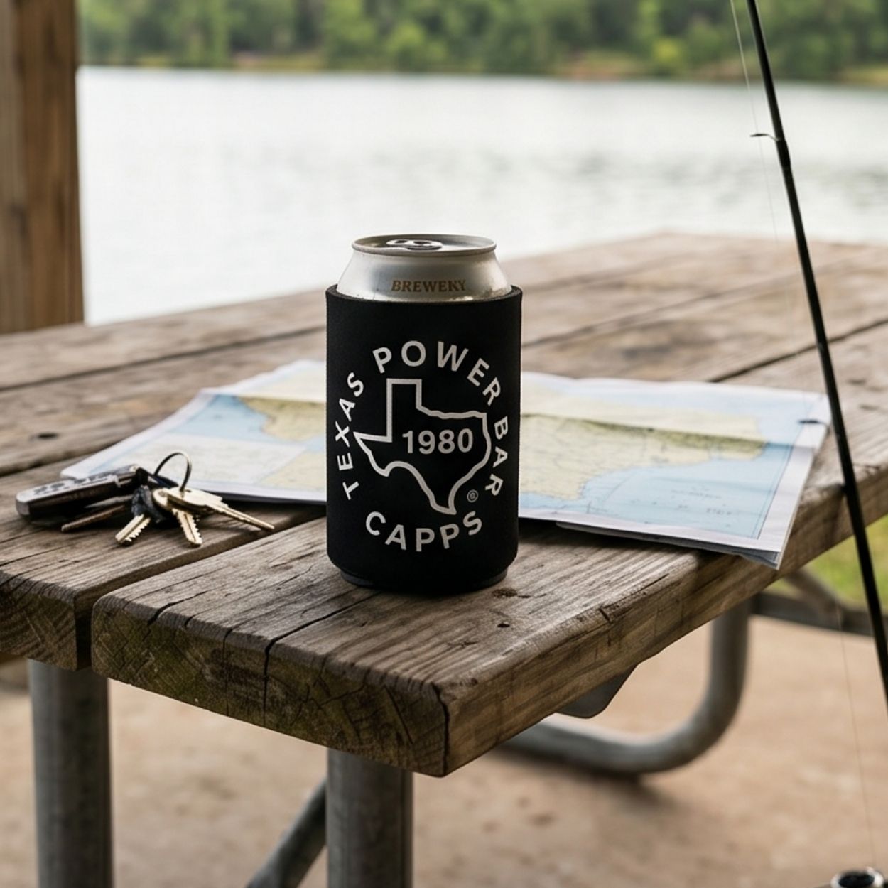 Texas Power Bar Drink Koozie | USA Made Barbells Since 1980