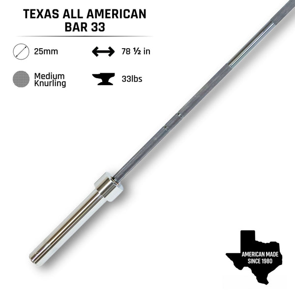 Texas All American (33lb) | Multi-Purpose Barbell | Since 1980