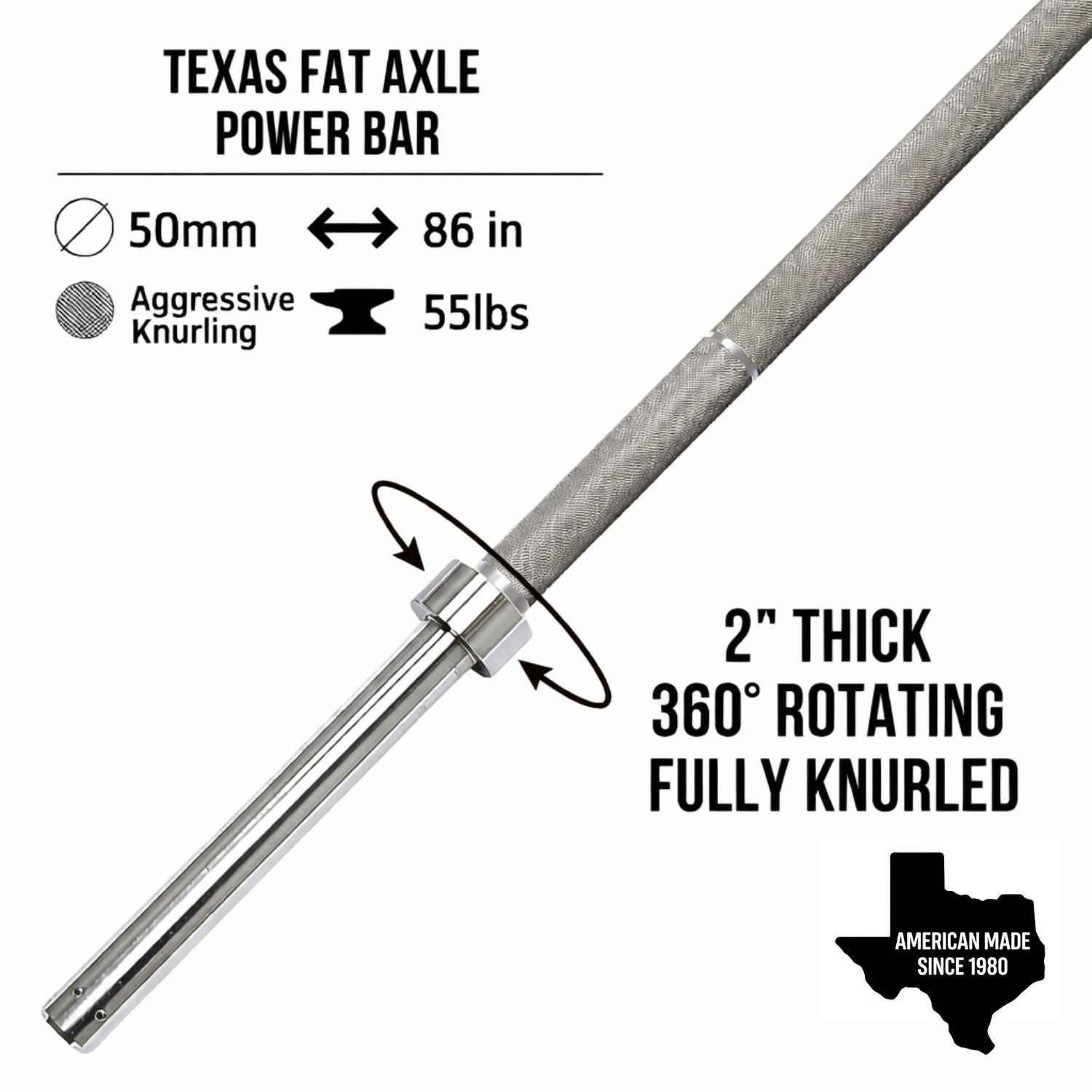 Texas Fat Axle Power Bar | 2