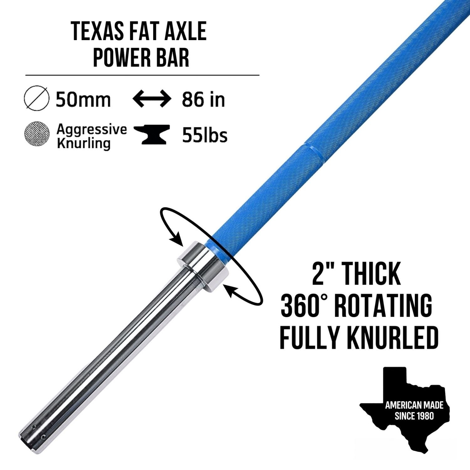 Texas 2" Fat Axle Power Bar