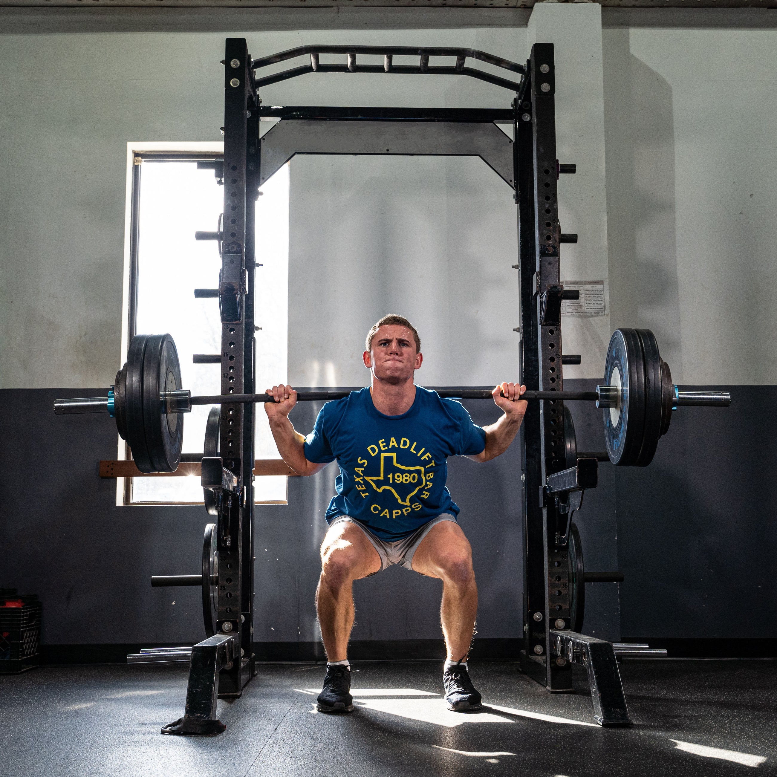 BLEMISHED Texas Squat Bar Black Zinc Shaft/Chrome Sleeves