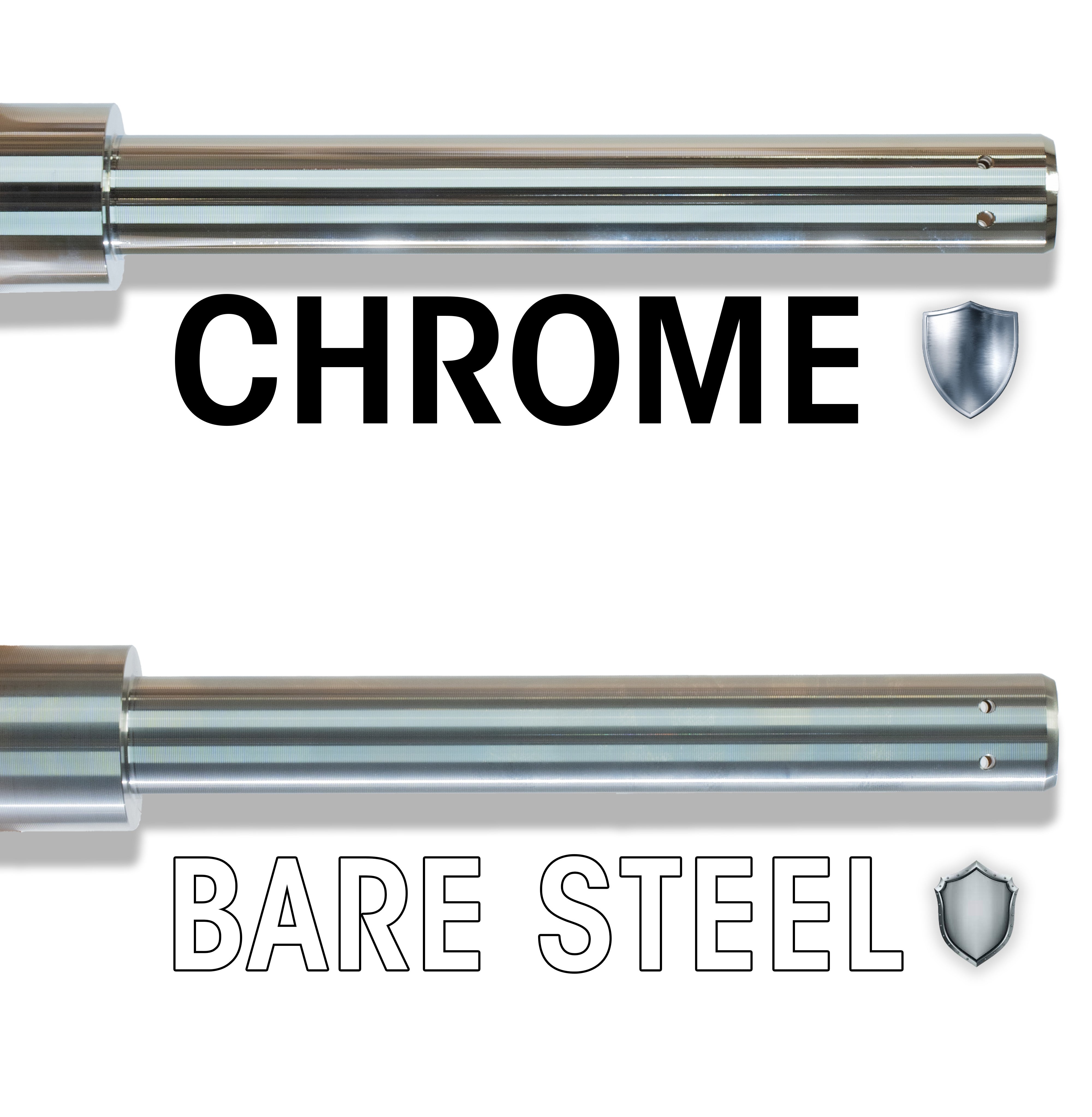 BLEMISHED Texas Squat Bar - Black Zinc Shaft/Chrome Sleeves